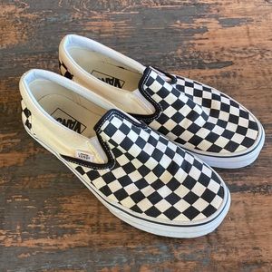 Classic Vans Checkerboard Black white Mens 7.0 Women’s 8.5